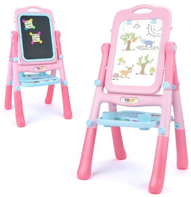 Obojstranná edukačná tabuľa Toyz red