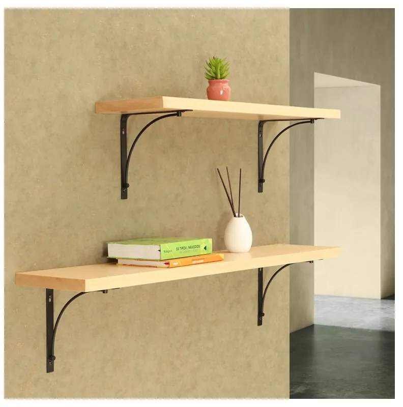 Polica na stenu s konzolou Kira 100 cm BUK