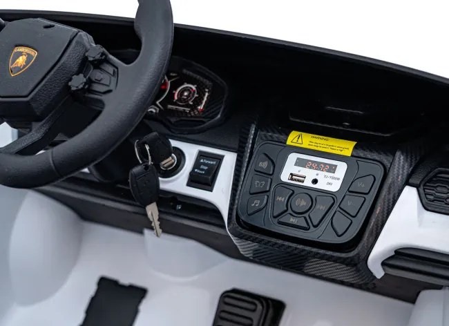Elektrické autíčko Lamborghini Revuelto XL biele
