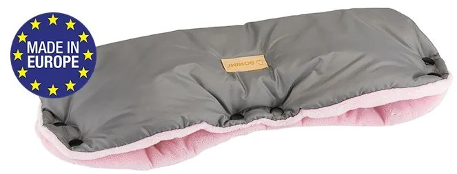 Bomimi FLAPI PREMIUM rukávnik na kočík, grey-pink