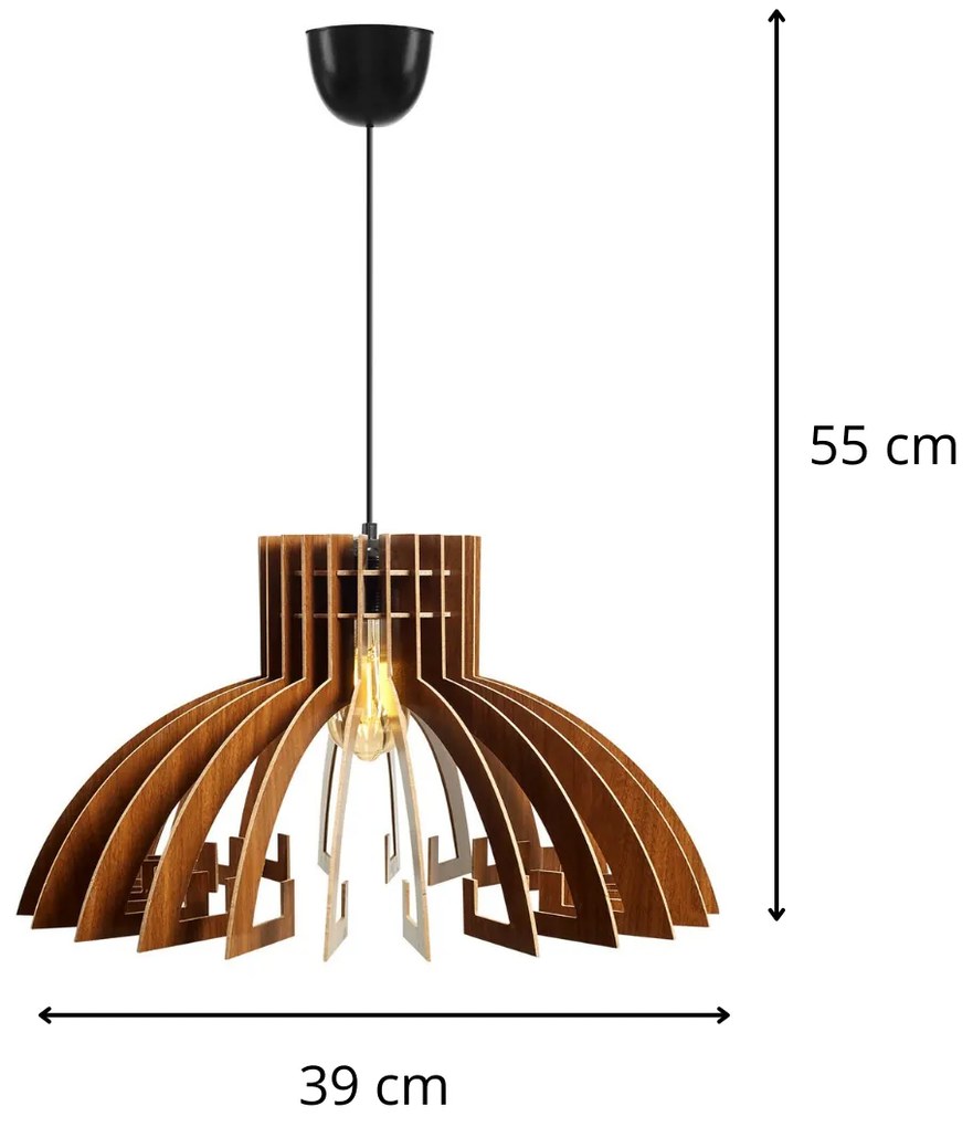 Stropné svietidlo Malé III orech