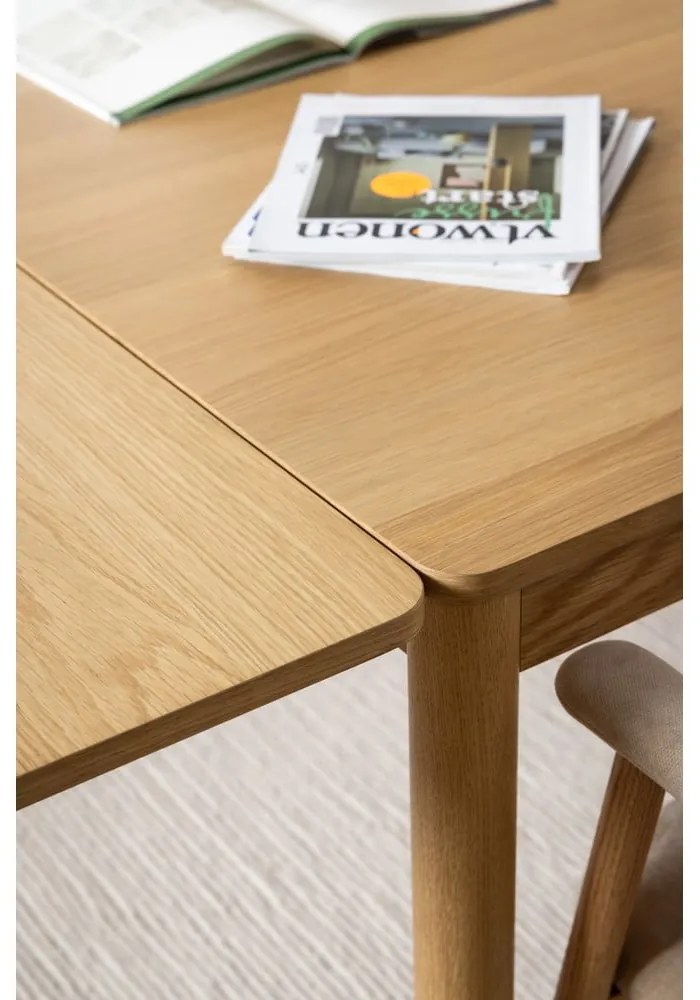 Rozkladací jedálenský stôl v dekore duba v prírodnej farbe 100x200 cm Atlantic – Actona