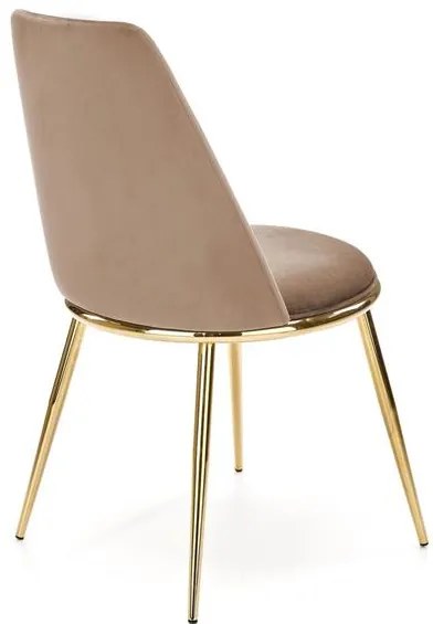 JEDÁLENSKÁ STOLIČKA KALEY BÉŽOVÁ BLUVEL 28 + ZLATÁ