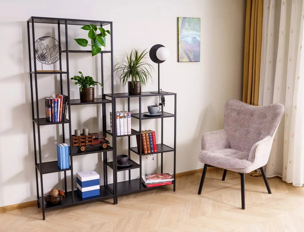 Regál Costa A 70 cm čierny