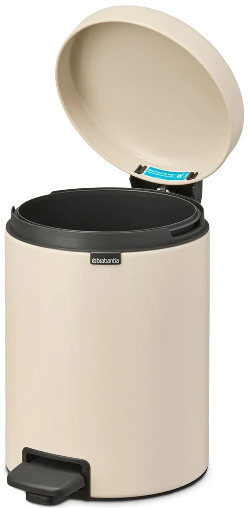 Brabantia Pedálový kôš NewIcon 5L béžová