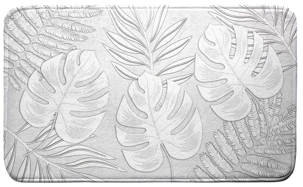Svetlosivá kúpeľňová predložka 45x75 cm Amber – douceur d'intérieur