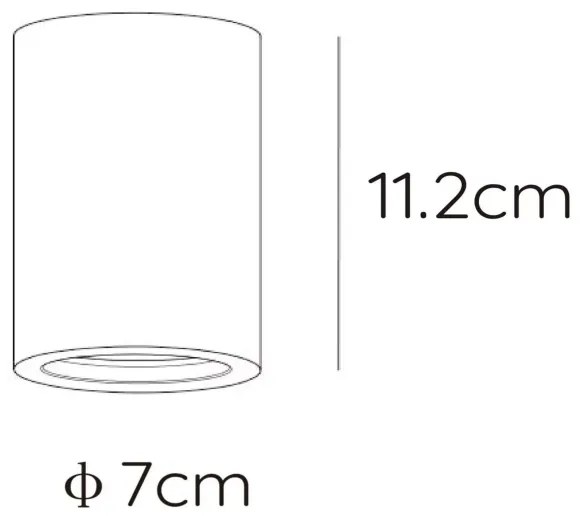Lucide 35100/11/31 - Stropné svietidlo GIPSY 1xGU10/35W/230V