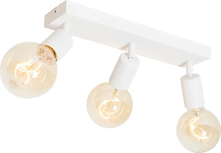 Moderné bodové svetlo biele obdĺžnikové 3-svetlo - Facil