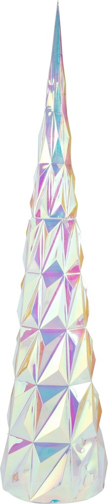 Kúzelná LED dekorácia v tvare stromu Dúhová strieborná J-line XL – 40*40*178 cm