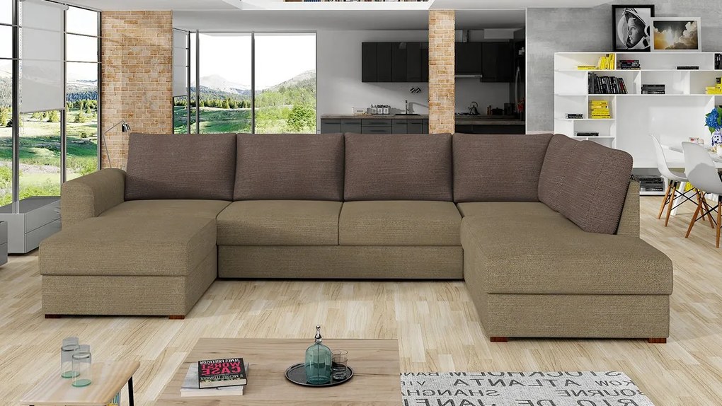 Rohová rozkladacia pohovka Astana Premium, Dostupné poťahy: Maya 11, Strana: pravá