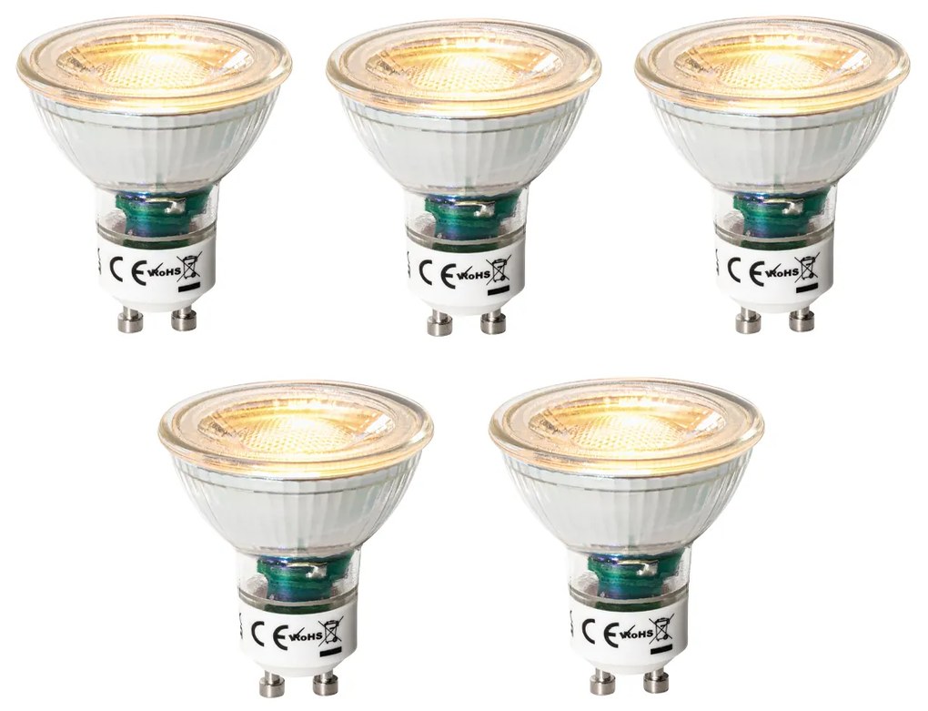 Sada 5 GU10 3-krokovo stmievateľných LED žiaroviek 6W 460 lm 2000 - 6000K