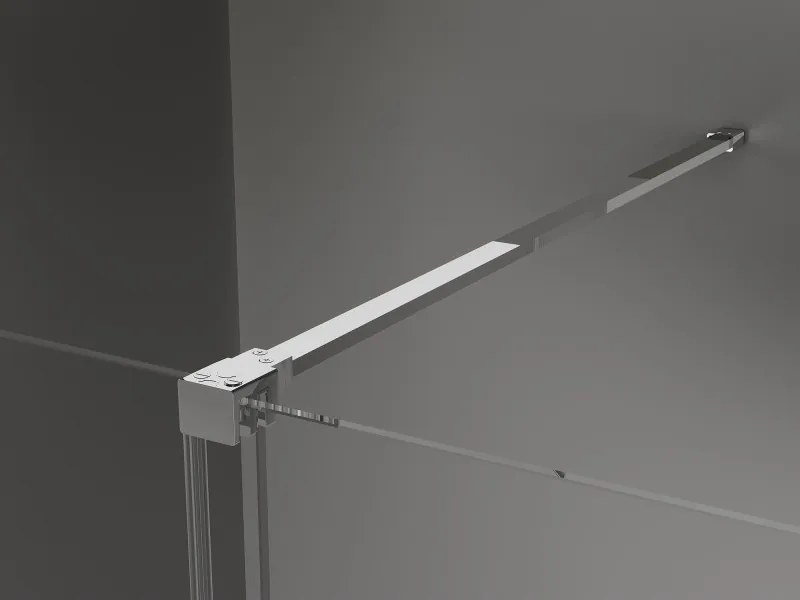 Mexen Velar, sprchový kút s posuvnými dverami 110(dvere) x 70(stena) cm, 8mm číre sklo, chrómový profil, 871-110-070-01-01