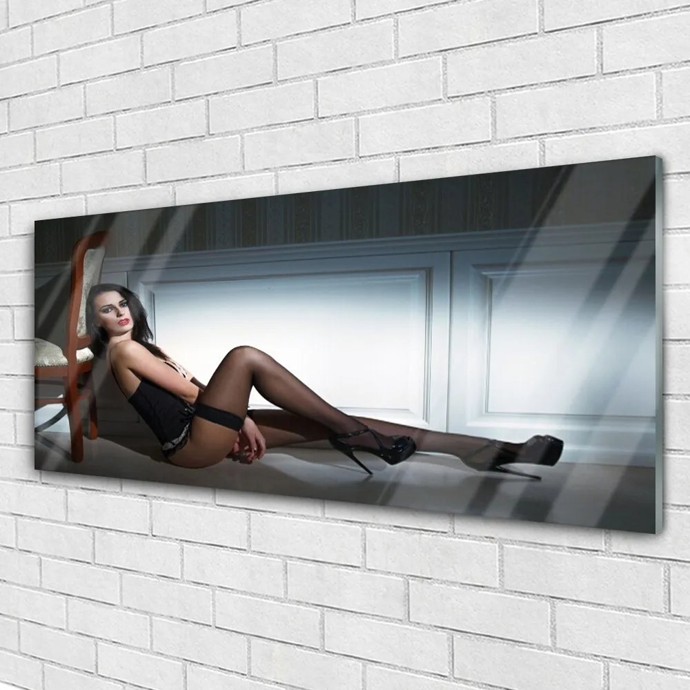 Obraz plexi Žena erotika sexy 125x50 cm