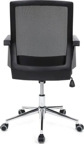 Kancelárska stolička so sieťovinou, kancelárska otočná stolička, čierna