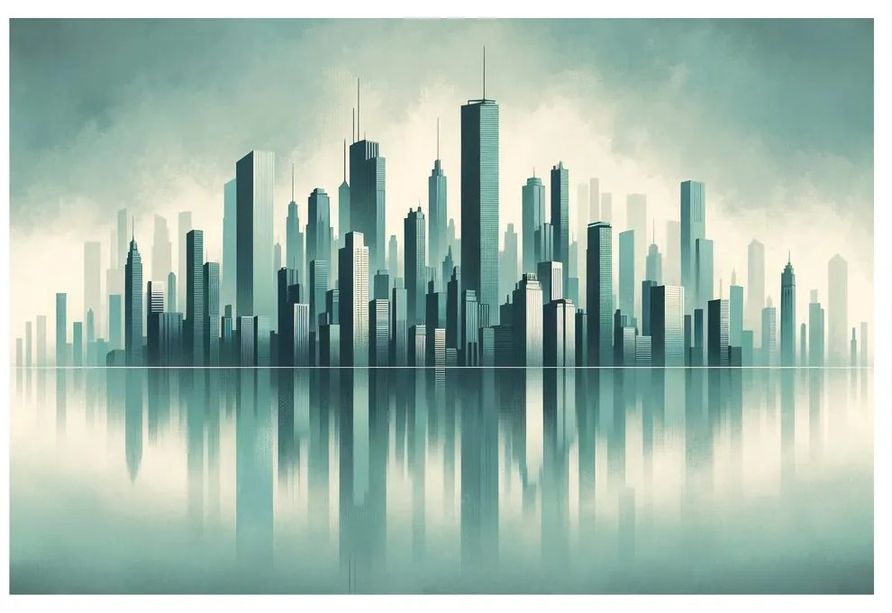 Obraz panoráma moderného mesta