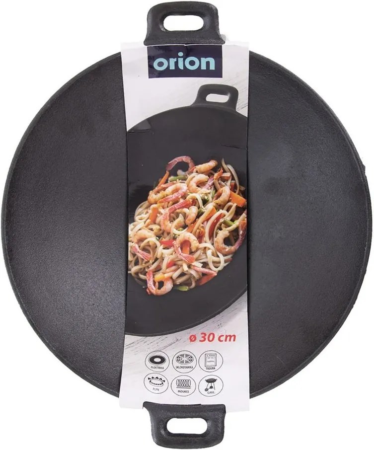 Orion Panvica Wok liatinová 30 cm