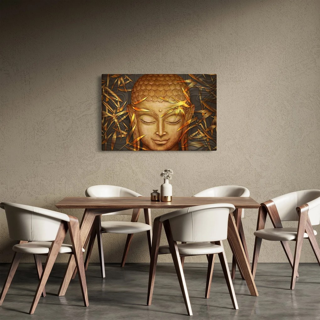 Obraz - Zlatý Budha (90x60 cm)