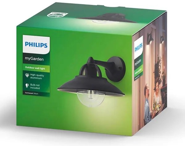 Philips 17381/30/PN - Vonkajšie nástenné svietidlo COMORANT 1xE27/42W/230V IP44