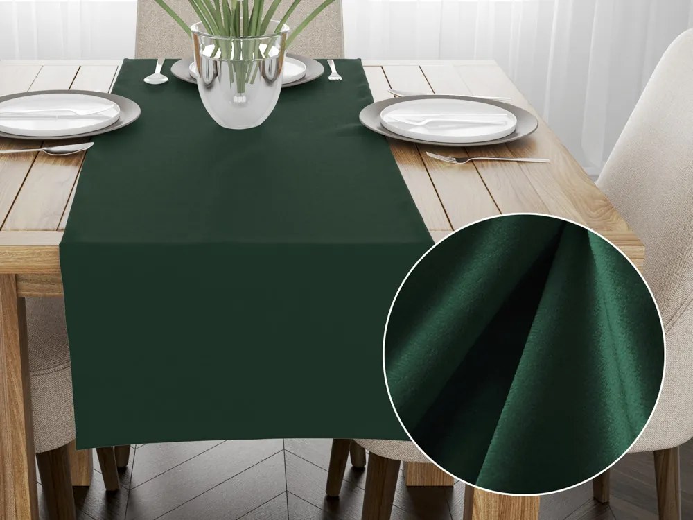 Biante Zamatový behúň na stôl Velvet Prémium SVP-040 Lesná zelená 45x160 cm