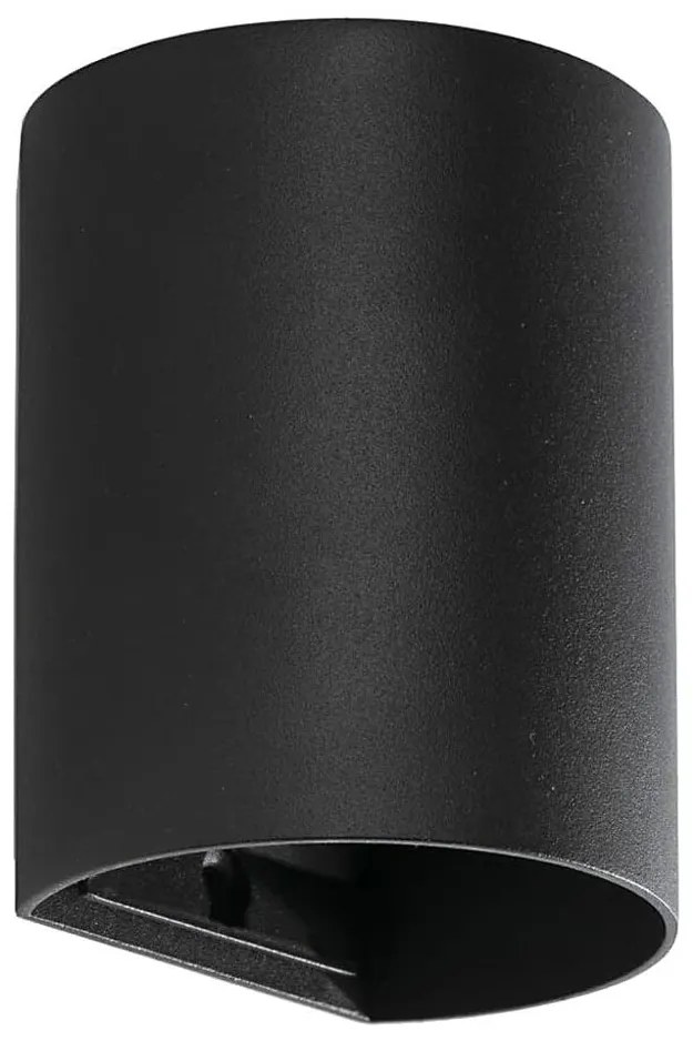 FARO 40523 - Nástenné svietidlo SOLE 1xGU10/8W/230V čierna zaokrúhlený