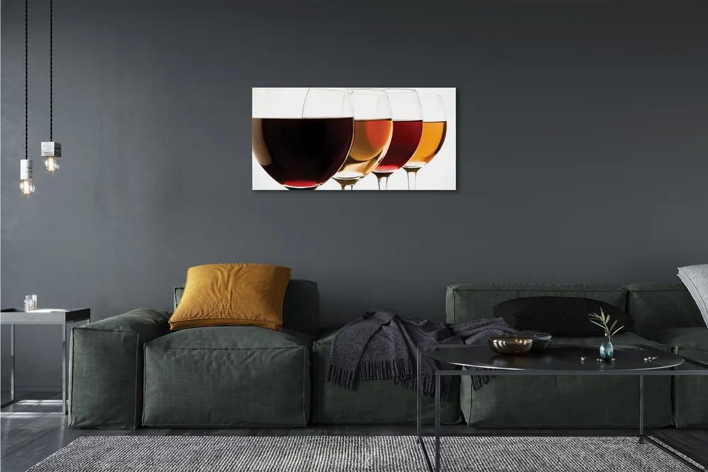 Obraz canvas poháre vína 140x70 cm