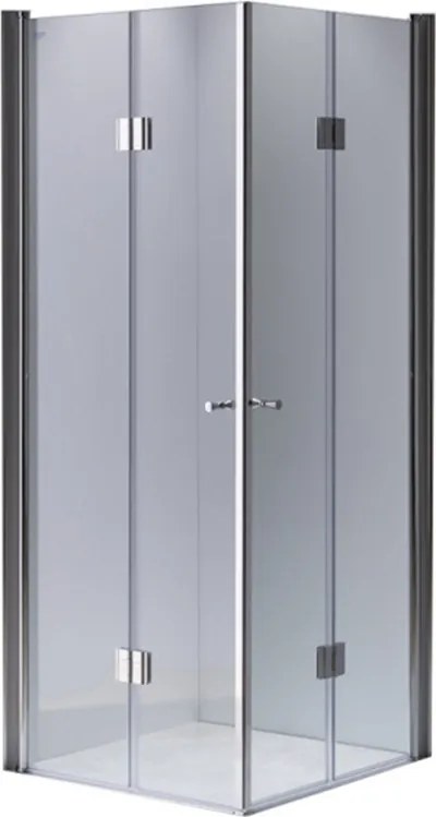 BPS-koupelny Štvorcový sprchový kút HYD-SK1290C 100x100 chróm/transparent - bez vaničky