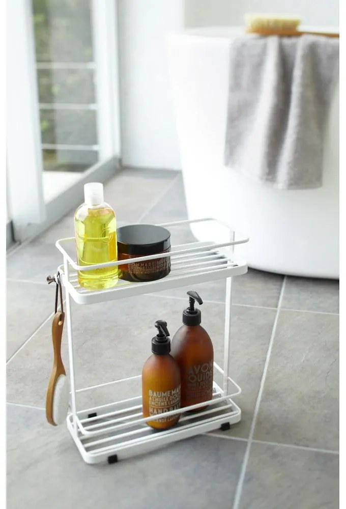 Biely dvojposchodový organizér Yamazaki Tower