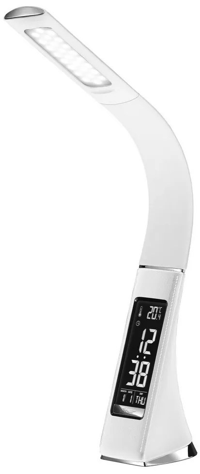 Brilagi - LED Stmievateľná stolná lampa s displejom PELLE LED/7W/230V biela