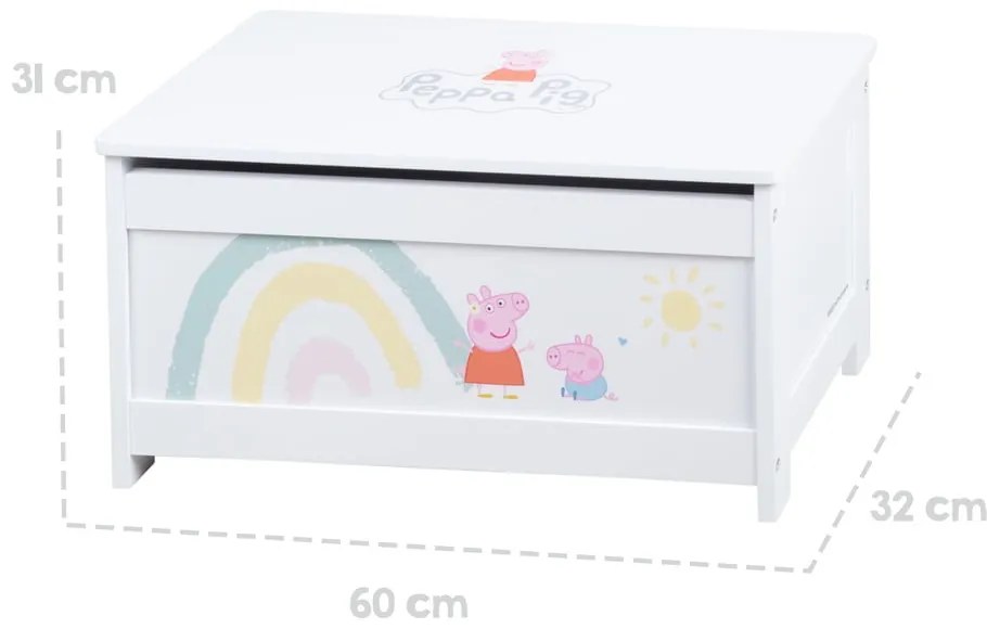 Detský úložný box 60x32x30 cm Peppa Pig – Roba
