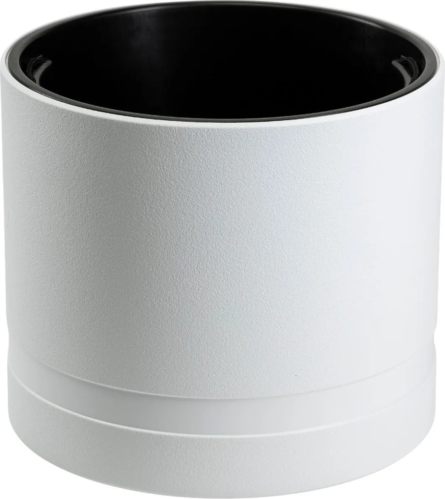 PLASTOVÝ KVETINÁČ LUNA CYLINDER 43,5X38 CM BIELA