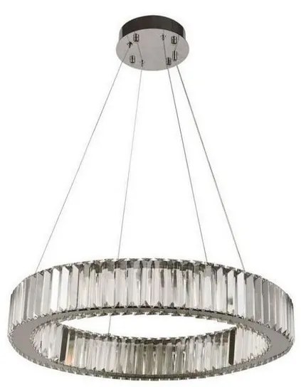 LED Stmievateľný luster na lanku LED/40W/230V 3000-6500K chróm + diaľkové ovládanie