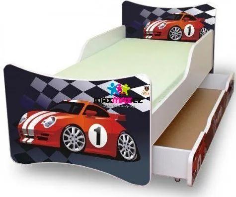 MAXMAX Detská posteľ 180x90 cm so zásuvkou - ŠPORTIAK 180x90 pre chlapca ÁNO