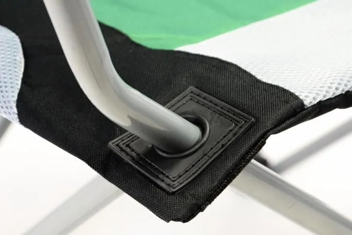 Divero Deluxe 35957 Sada 2 ks skladacia kempingová rybárska stolička - zeleno / čierna