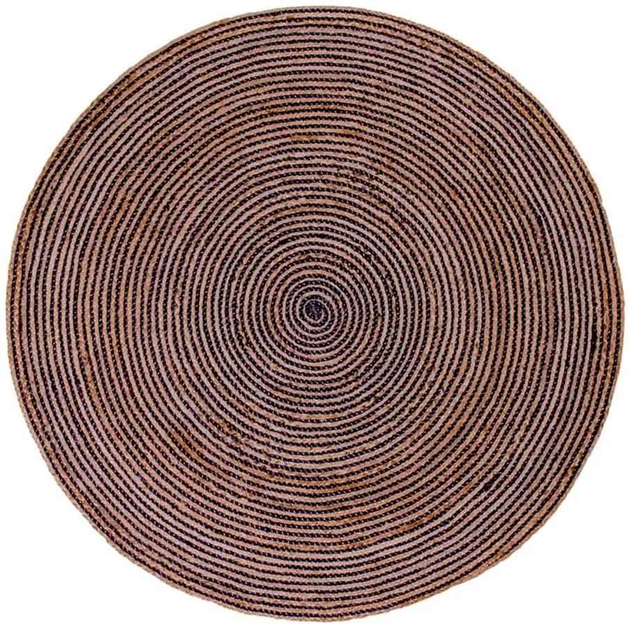 Hnedý okrúhly koberec House Nordic Bombay, ø 180 cm
