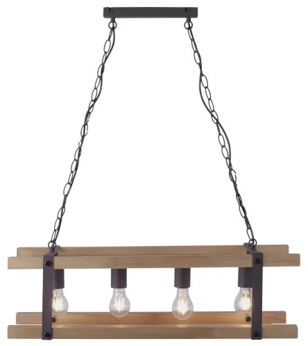 Leuchten Direkt 15684-79 - Luster na reťazi EDITH 4xE27/60W/230V