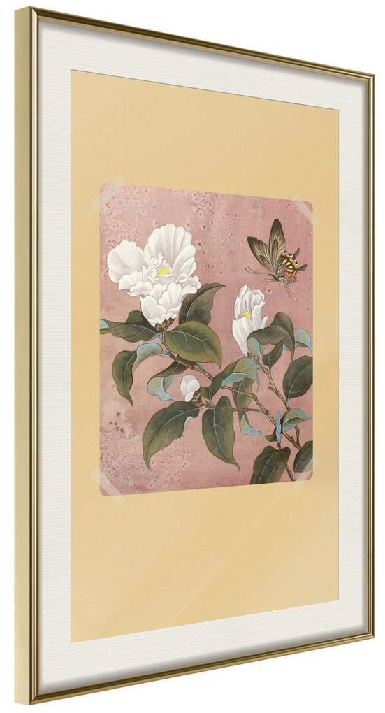 Artgeist Plagát - Azalea Flower [Poster] Veľkosť: 20x30, Verzia: Zlatý rám s passe-partout