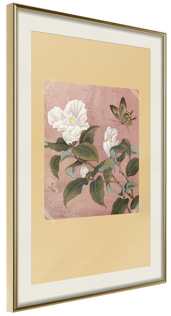 Artgeist Plagát - Azalea Flower [Poster] Veľkosť: 30x45, Verzia: Čierny rám s passe-partout