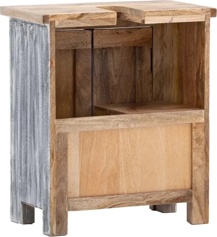 furniture-nabytek.cz - Masívna umývadlová skrinka Santa Cruz z dreva Holz - Mango, lakovaná, šedá