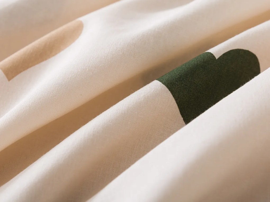 XPOSE® Bavlnené Renforcé obliečky SRDCOVKA - béžové