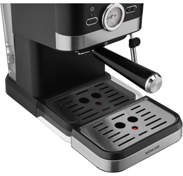 Sencor pákový espresso kávovar 1050W/230V čierny/matný chróm