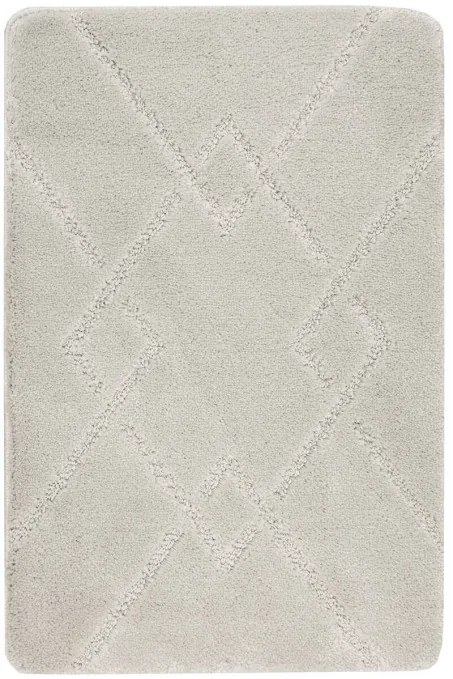 Kúpeľňový koberček Moreno svetlosivý, kosoštvorce