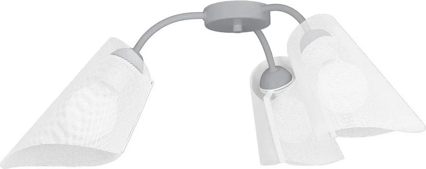 Luminex Prisadený luster GAVI 3xE27/60W/230V šedá LU8026