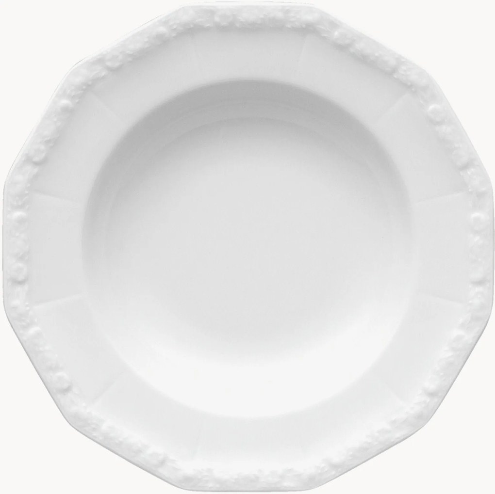 Porcelánový hlboký tanier Maria White