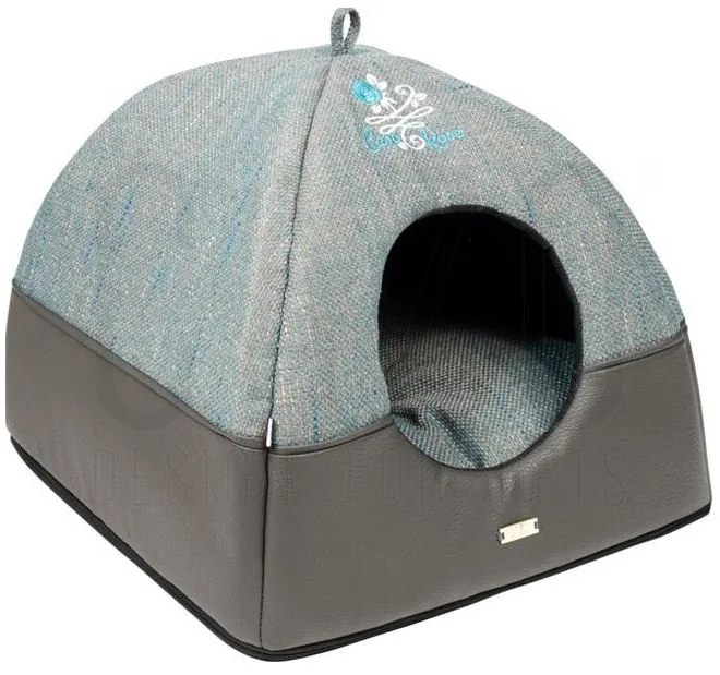 Iglu pre psov a mačky Blue Rose 40×42×42 cm