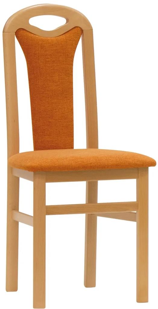 Stima stolička BERTA - zákazkové látky Odtieň: Biela, Látka: BOLTON NEW arancio 1
