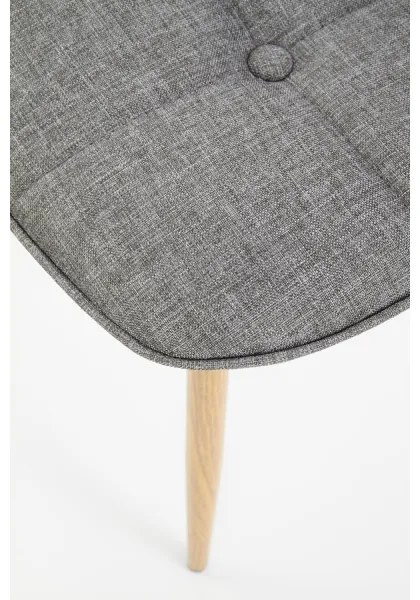 Jedálna stolička VELSOR, 1 ks, sivá