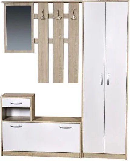Predsieňová skriňa Astor Cabinet, dub/biela