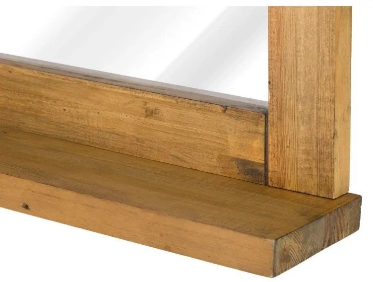 furniture-nabytek.cz - Masívne kúpeľňové zrkadlo Rangún z recyklovanej borovice, lakované, hnedé – 70×12×77 cm