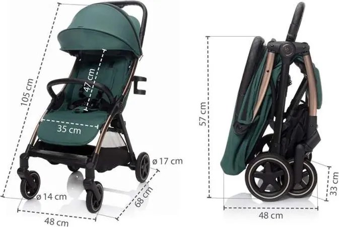 Kočík ZOPA Quiq 2 - granit grey