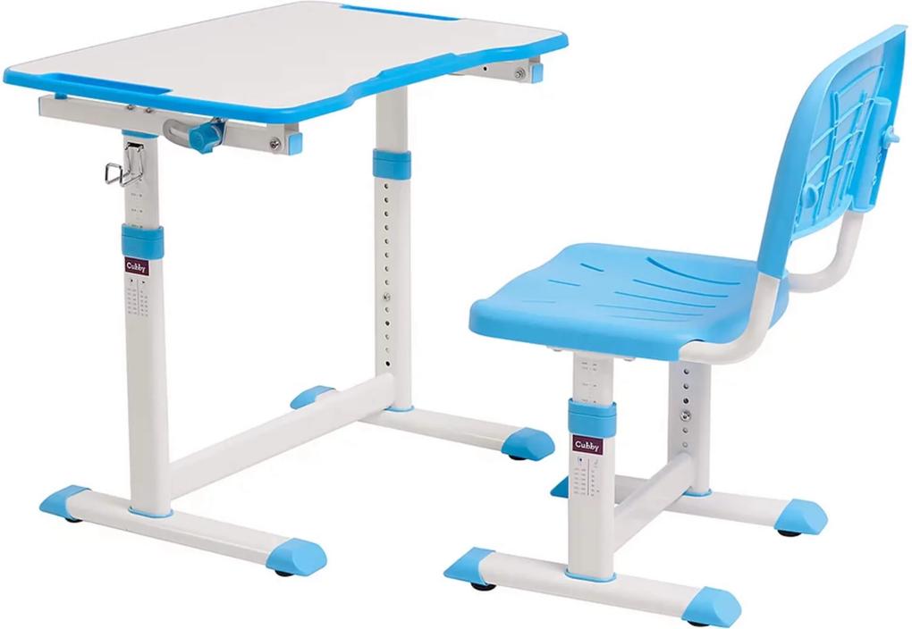 FD Rastúci písací stôl a stolička Kloe Farba: Modrá